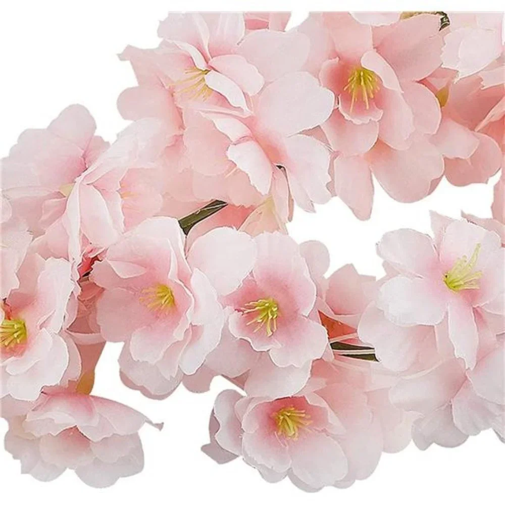 4pcs Artificial Cherry Blossom Flower Vines Garland